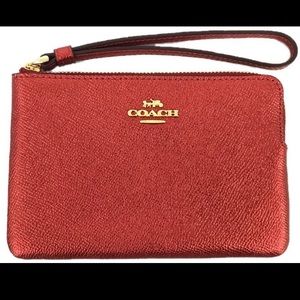 COACH METALLIC RED WRISLET
